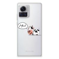 Motorola Moto X30 Pro Telefoonhoesje met Naam Cow