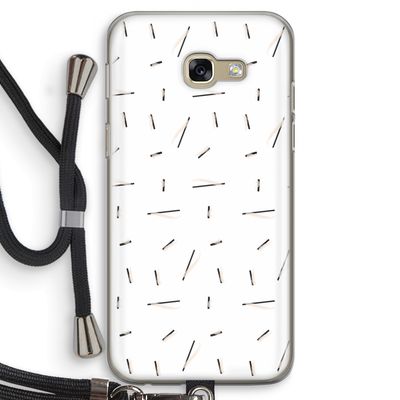 Hipster stripes: Samsung Galaxy A5 (2017) Transparant Hoesje met koord