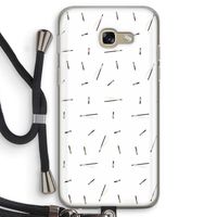 Hipster stripes: Samsung Galaxy A5 (2017) Transparant Hoesje met koord