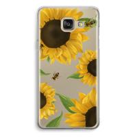 Sunflower and bees: Samsung Galaxy A5 (2016) Transparant Hoesje