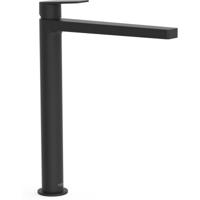 Wastafelkraan Tres Project | Opbouw | Mengkraan | Hoog model | 1-hendel | Rond | Zwart mat
