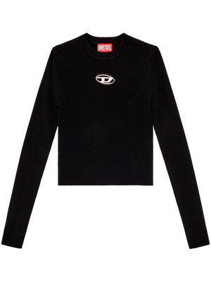 Diesel haut M-Valary à plaque logo - Noir
