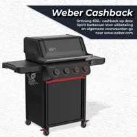 Gasbarbecue Weber spirit epx-435r stealth met draaispit