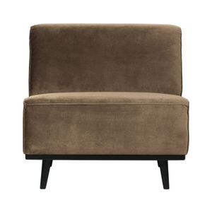 WOOOD Bank 'Statement' 1-zits Element, Velvet, kleur Taupe