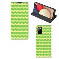 Samsung Galaxy M02s | A02s | Hoesje met Magneet | Waves Green