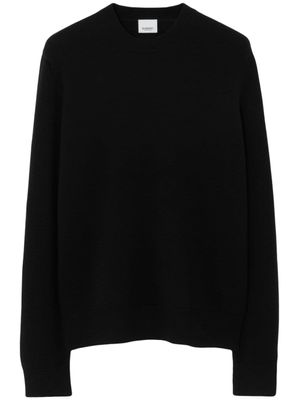 Burberry pull en cachemire à manches longues - Noir