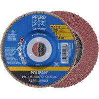 PFERD 67748125 PFC 125 A 80 PSF STEELOX Lamellenschijf Diameter 125 mm Boordiameter 22.23 mm RVS, Staal 10 stuk(s) - thumbnail