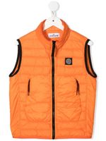 Stone Island Junior gilet à design matelassé - Orange