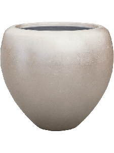 Baq Metallic Silver leaf Couple matt light champagne (met inzetbak), 50x45cm
