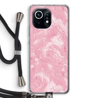 Abstract Painting Pink: Xiaomi Mi 11 Transparant Hoesje met koord Abstract Painting Pink: Xiaomi Mi 11 Transparant Hoesje met koord