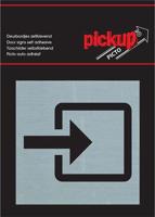 Route Alu Picto 80 x 80 mm Sticker ingang links - Pickup