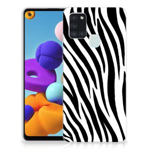 Samsung Galaxy A21s TPU Hoesje Zebra