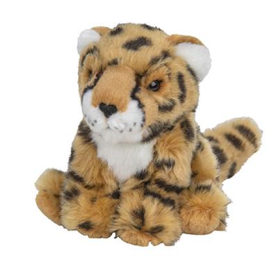 Nature Planet Pluche cheetah - jachtluipaard knuffel - 15 cm - wilde dieren knuffel