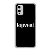 Topvent Zwart: OnePlus 9 Transparant Hoesje