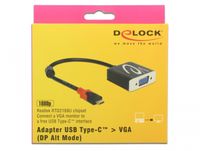 DeLOCK 62994 video kabel adapter 0,2 m USB Type-C VGA (D-Sub) Zwart - thumbnail