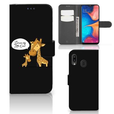 Samsung Galaxy A30 Leuk Hoesje Giraffe Samsung Galaxy A30 Leuk Hoesje Giraffe