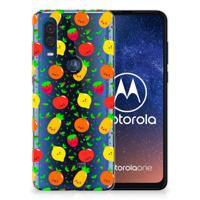 Motorola One Vision | Siliconen Case | Fruits