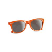 Hippe feest zonnebril met oranje montuur   -