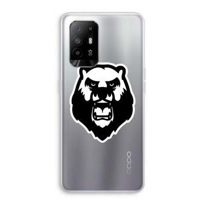 Angry Bear (white): Oppo A94 5G Transparant Hoesje