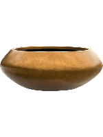 Baq Metallic Silver leaf Bowl Ufo Matt Honey, 40x15cm
