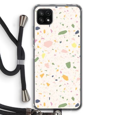 Terrazzo N°21: Samsung Galaxy A22 5G Transparant Hoesje met koord