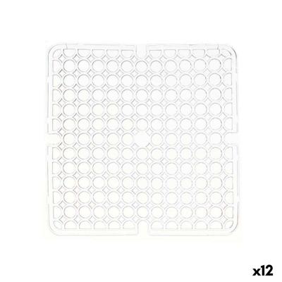 Antislipmat Kinvara 29100273 29100273 Transparant Plastic 28 x 0,1 x 28 cm 28,5 x 0,1 x 28 cm Wastafel (12 Stuks)