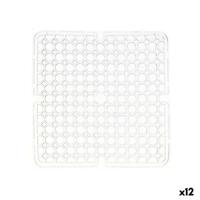 Antislipmat Kinvara 29100273 29100273 Transparant Plastic 28 x 0,1 x 28 cm 28,5 x 0,1 x 28 cm Wastafel (12 Stuks)