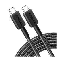 AnkerAnker 322 USB-C to USB-C Cable Nylon (0.9M Braided Black) 60W Telefonie accessoire Zwart