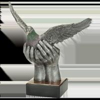 Sportprijzen Leiden Sport Trofee - Duif in Handen