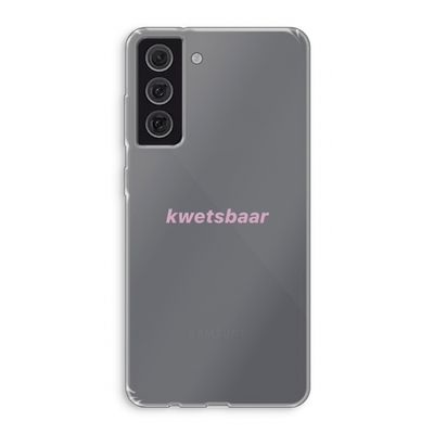 kwetsbaar: Samsung Galaxy S21 FE Transparant Hoesje