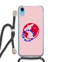 Run The World: iPhone XR Transparant Hoesje met koord