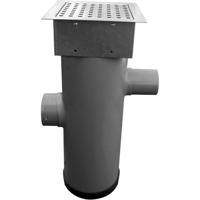 Zandvangput met loofscheider dia. 20 cm, in- en uitlaat dia. 100 mm prijs per stuk - Gardenlux