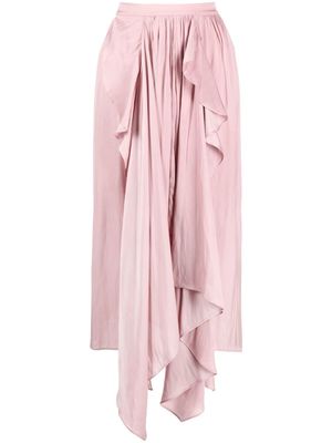 Zadig&Voltaire jupe asymétrique Jeb à design drapé - Rose