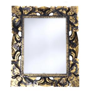 Wandspiegel Baroque - goud - mdf frame - brede lijst - 43 x 54 cm - Gang - Toilet - Kamer