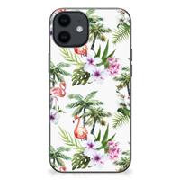 iPhone 12 Pro | 12 (6.1") Back Cover Flamingo Palms iPhone 12 Pro | 12 (6.1") Back Cover Flamingo Palms