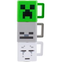 Minecraft: Set of 3 Stacking Mugs Beker - thumbnail