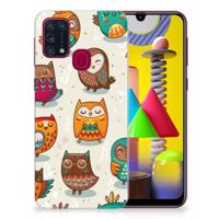 Samsung Galaxy M31 | TPU Hoesje | Vrolijke Uilen