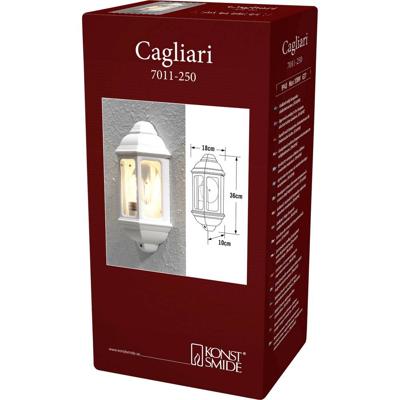 Konstsmide Cagliari 7011-250 Buitenlamp (wand) E27 100 W Wit