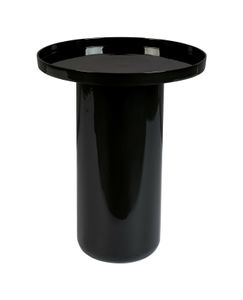 Zuiver Ronde Bijzettafel 'Shiny Bomb' 40cm, kleur Zwart
