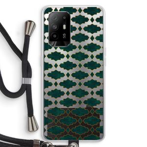 Moroccan tiles: Oppo A95 5G Transparant Hoesje met koord