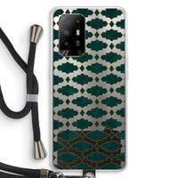 Moroccan tiles: Oppo A95 5G Transparant Hoesje met koord
