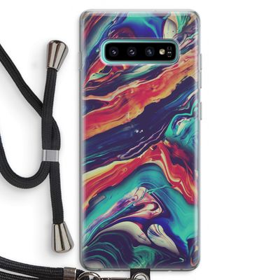 Chameleon Sun: Samsung Galaxy S10 Plus Transparant Hoesje met koord