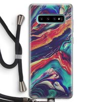 Chameleon Sun: Samsung Galaxy S10 Plus Transparant Hoesje met koord