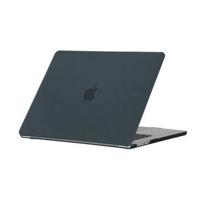 Lunso MacBook Air 15 inch (2023-2025) cover hoes - case - Mat Zwart