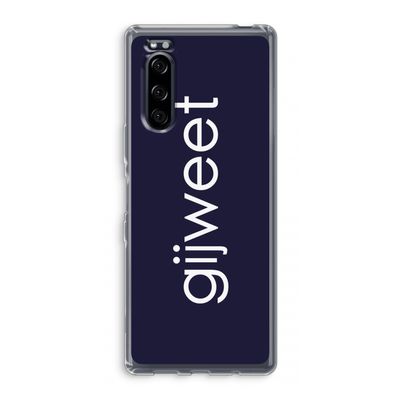 Gijweet: Sony Xperia 5 Transparant Hoesje