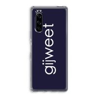 Gijweet: Sony Xperia 5 Transparant Hoesje