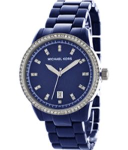 Horlogeband Michael Kors MK5371 Kunststof/Plastic Blauw 18mm