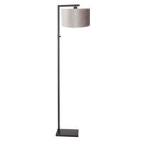 Steinhauer Vloerlamp Stang H 160 cm zilveren kap - zwart - thumbnail