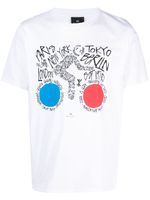 PS Paul Smith t-shirt en coton biologique à imprimé graphique - Blanc - thumbnail