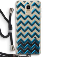 Onderbroken lijn: Samsung Galaxy J6 (2018) Transparant Hoesje met koord